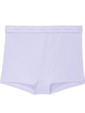 Victoria's Secret PINK logo cotton shimmer high-waist boyshorts
